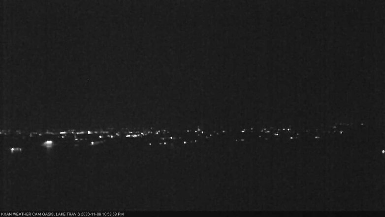 Lake Travis webcam, November 6, 2023 11:00 PM CT