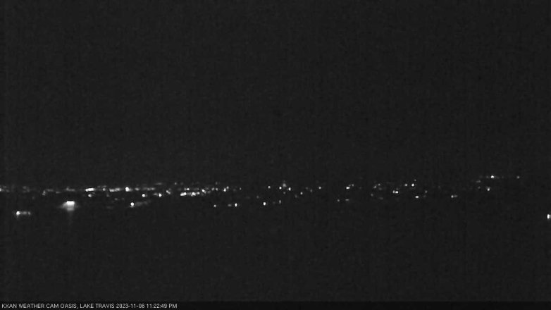 Lake Travis webcam, November 6, 2023 11:25 PM CT