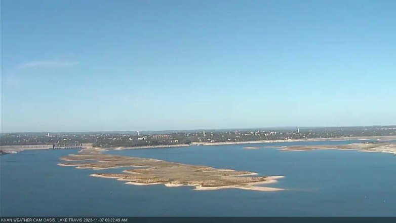 Lake Travis webcam, November 7, 2023 9:25 AM CT