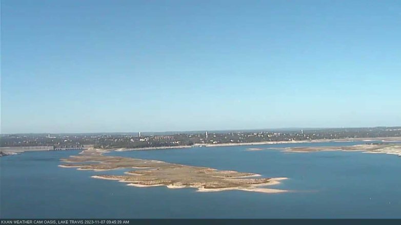 Lake Travis webcam, November 7, 2023 9:45 AM CT