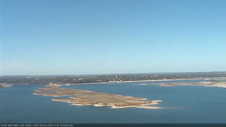 Lake Travis webcam, November 7, 2023 10:25 AM CT