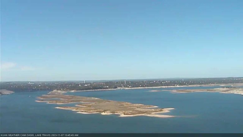 Lake Travis webcam, November 7, 2023 10:45 AM CT