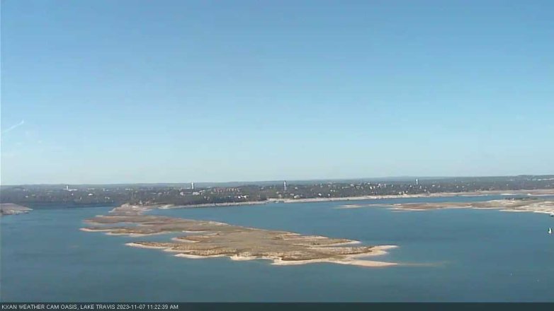 Lake Travis webcam, November 7, 2023 11:25 AM CT