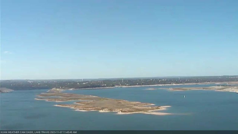 Lake Travis webcam, November 7, 2023 11:45 AM CT