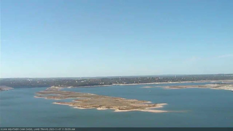 Lake Travis webcam, November 7, 2023 12:00 PM CT