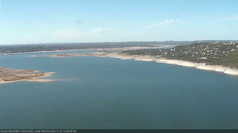 Lake Travis webcam, November 7, 2023 1:00 PM CT