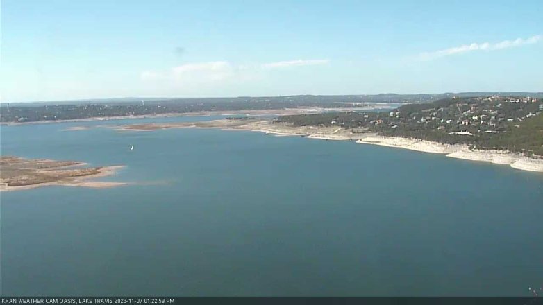 Lake Travis webcam, November 7, 2023 1:25 PM CT