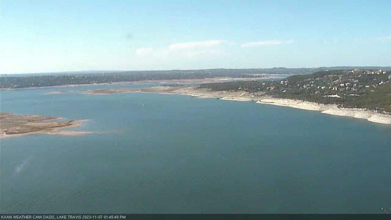 Lake Travis webcam, November 7, 2023 1:45 PM CT