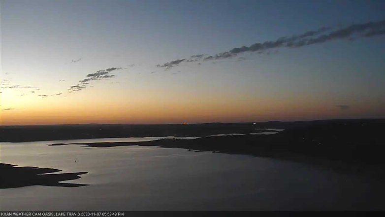 Lake Travis webcam, November 7, 2023 6:00 PM CT