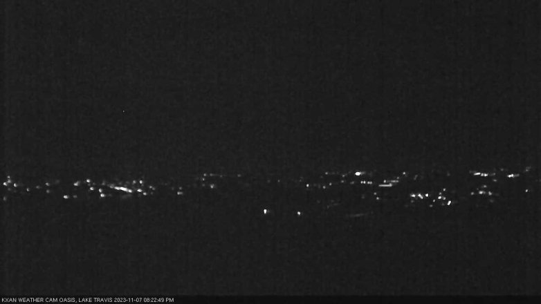 Lake Travis webcam, November 7, 2023 8:25 PM CT