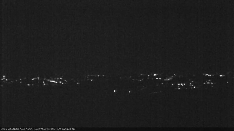 Lake Travis webcam, November 7, 2023 9:00 PM CT