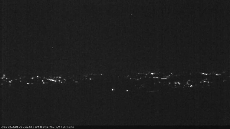 Lake Travis webcam, November 7, 2023 9:25 PM CT