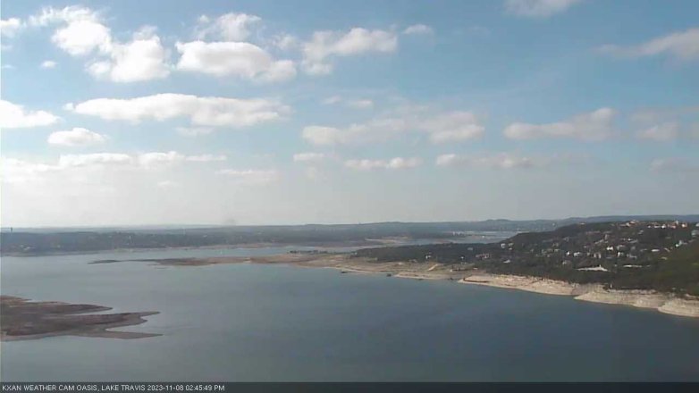 Lake Travis webcam, November 8, 2023 2:45 PM CT