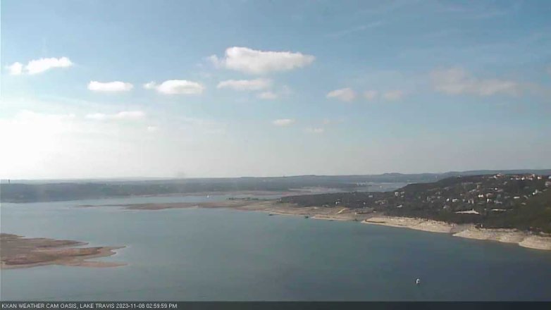 Lake Travis webcam, November 8, 2023 3:00 PM CT