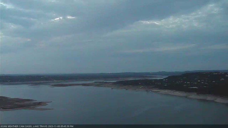 Lake Travis webcam, November 8, 2023 5:45 PM CT