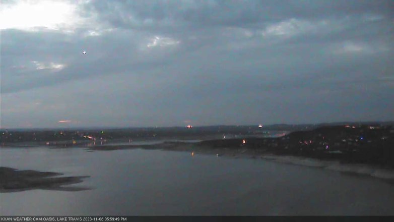 Lake Travis webcam, November 8, 2023 6:00 PM CT