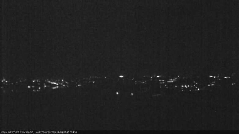 Lake Travis webcam, November 8, 2023 7:45 PM CT