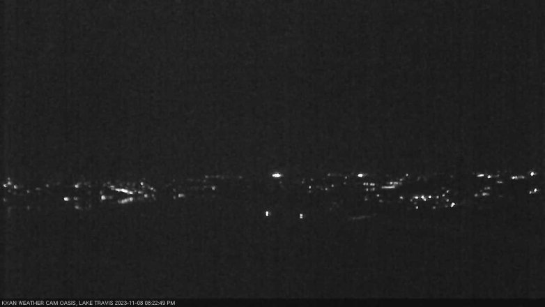 Lake Travis webcam, November 8, 2023 8:25 PM CT
