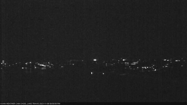 Lake Travis webcam, November 8, 2023 9:00 PM CT