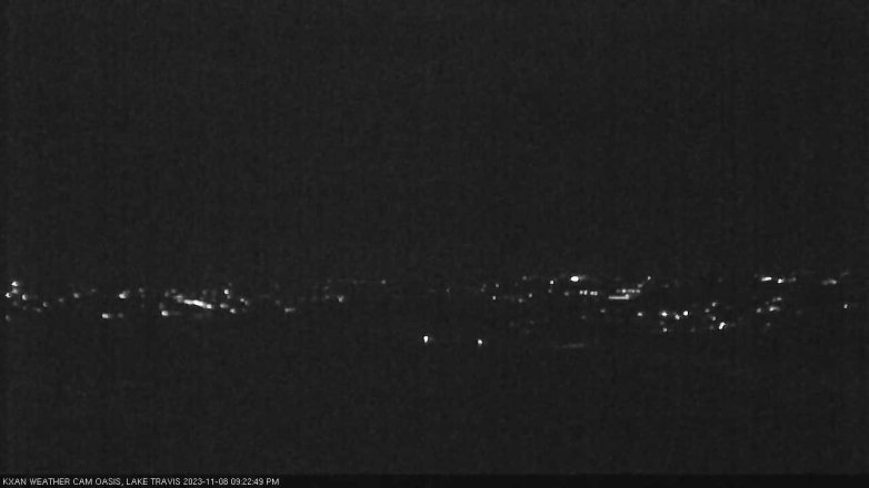 Lake Travis webcam, November 8, 2023 9:25 PM CT
