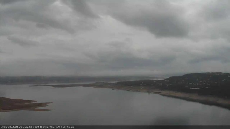 Lake Travis webcam, November 9, 2023 9:25 AM CT