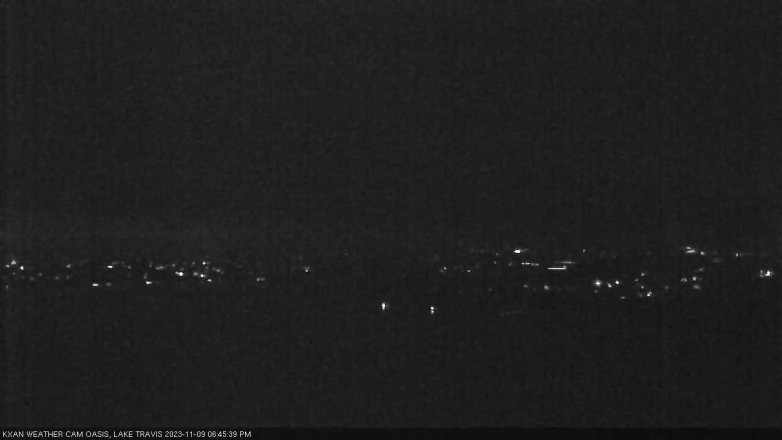 Lake Travis webcam, November 9, 2023 6:45 PM CT
