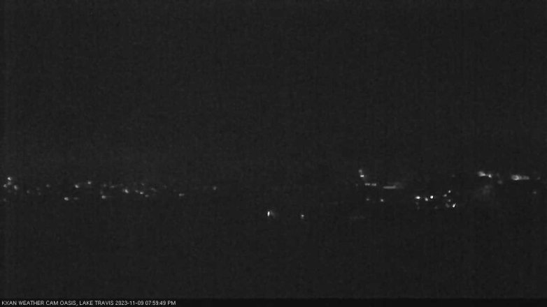 Lake Travis webcam, November 9, 2023 8:00 PM CT