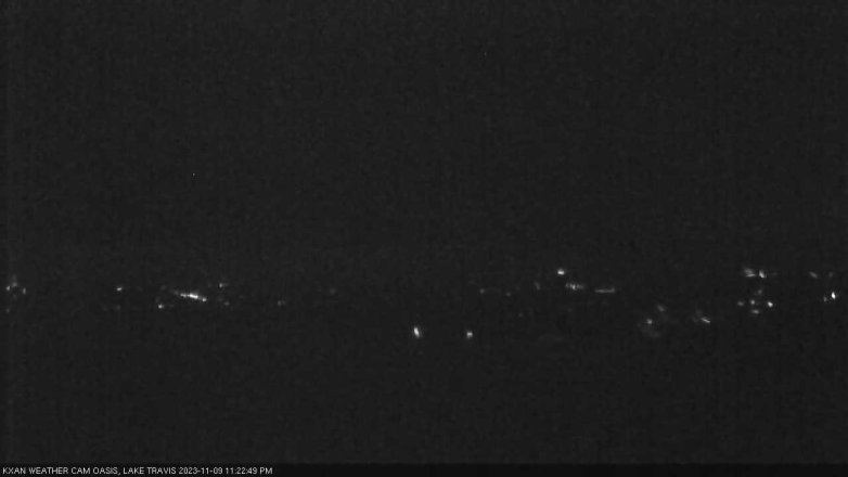 Lake Travis webcam, November 9, 2023 11:25 PM CT