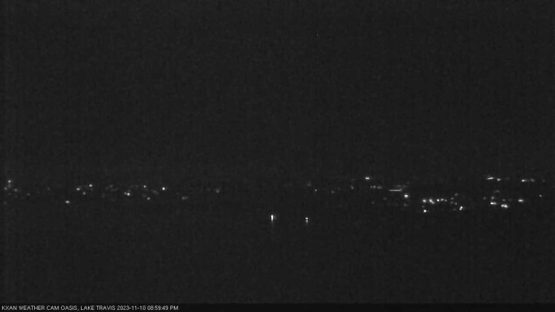 Lake Travis webcam, November 10, 2023 9:00 PM CT