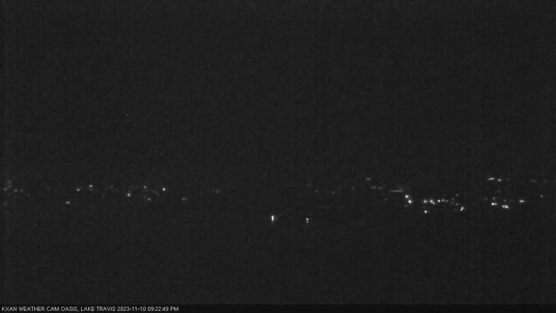 Lake Travis webcam, November 10, 2023 9:25 PM CT
