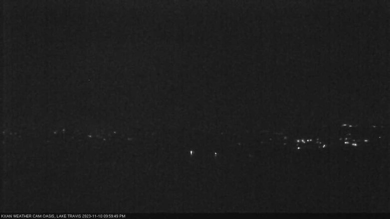 Lake Travis webcam, November 10, 2023 10:00 PM CT