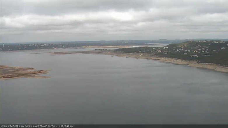 Lake Travis webcam, November 11, 2023 9:25 AM CT