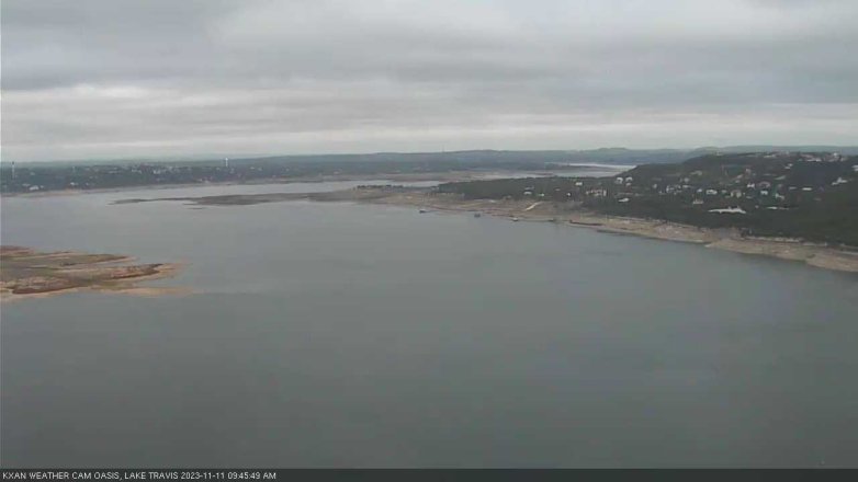 Lake Travis webcam, November 11, 2023 9:45 AM CT