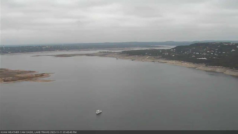 Lake Travis webcam, November 11, 2023 1:45 PM CT