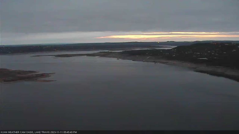 Lake Travis webcam, November 11, 2023 5:45 PM CT