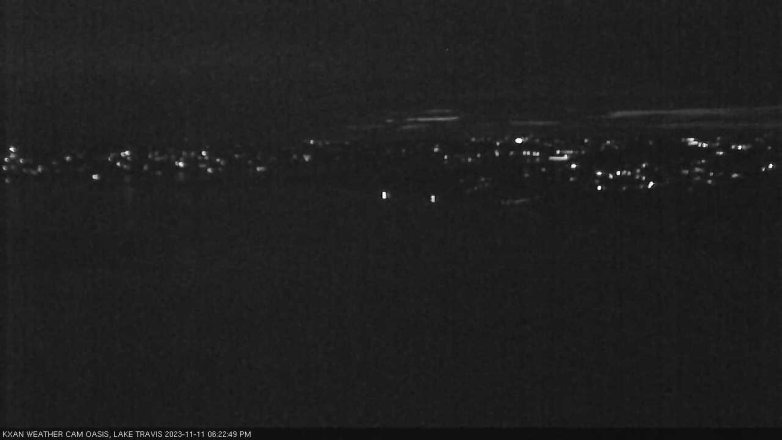 Lake Travis webcam, November 11, 2023 6:25 PM CT