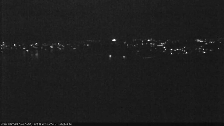 Lake Travis webcam, November 11, 2023 7:45 PM CT