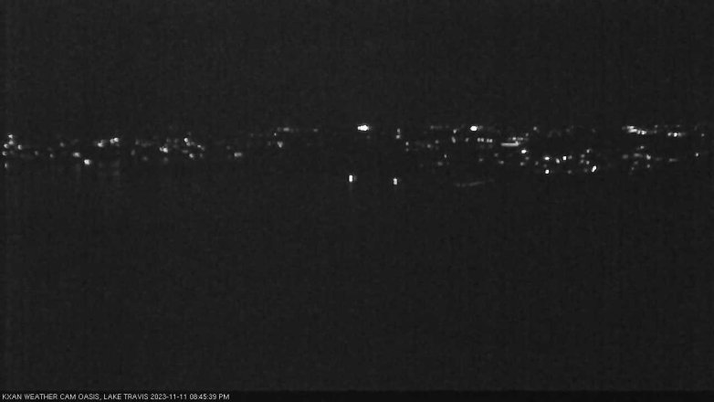 Lake Travis webcam, November 11, 2023 8:45 PM CT