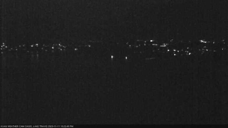 Lake Travis webcam, November 11, 2023 10:25 PM CT