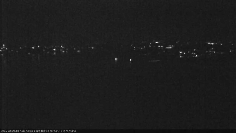 Lake Travis webcam, November 11, 2023 11:00 PM CT
