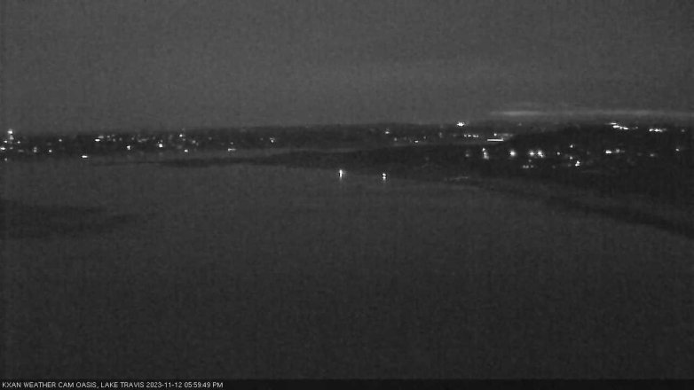 Lake Travis webcam, November 12, 2023 6:00 PM CT