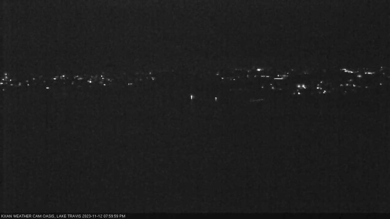 Lake Travis webcam, November 12, 2023 8:00 PM CT