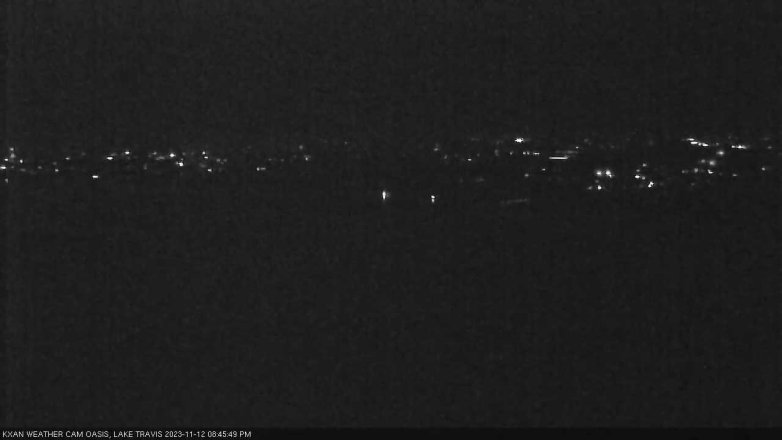Lake Travis webcam, November 12, 2023 8:45 PM CT
