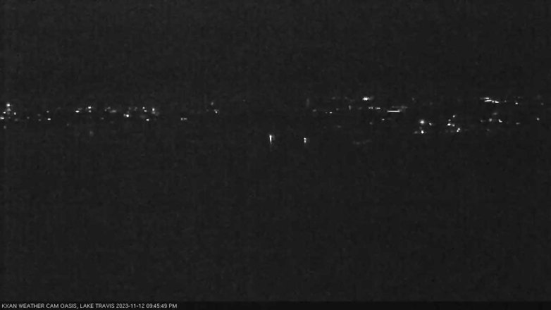 Lake Travis webcam, November 12, 2023 9:45 PM CT