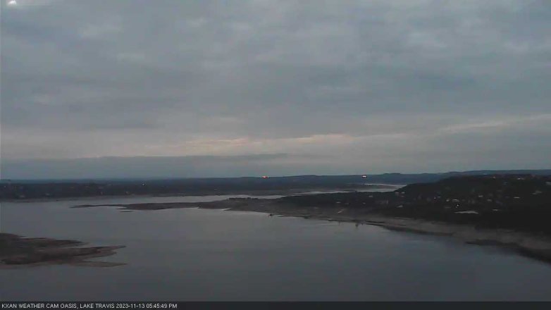Lake Travis webcam, November 13, 2023 5:45 PM CT