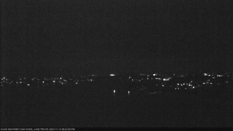 Lake Travis webcam, November 13, 2023 6:25 PM CT