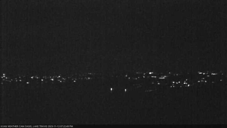 Lake Travis webcam, November 13, 2023 7:25 PM CT