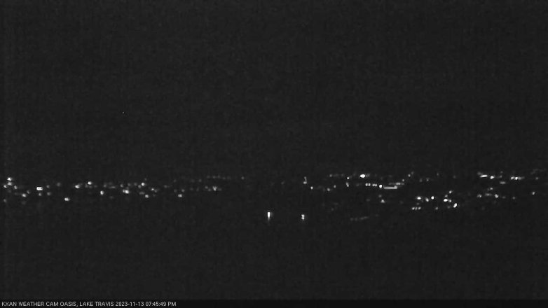 Lake Travis webcam, November 13, 2023 7:45 PM CT