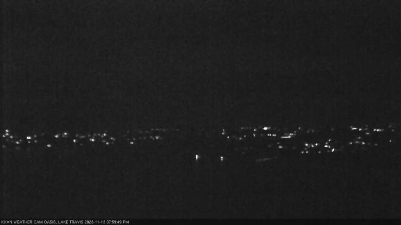 Lake Travis webcam, November 13, 2023 8:00 PM CT