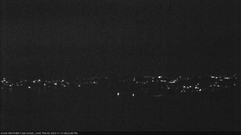 Lake Travis webcam, November 13, 2023 8:25 PM CT